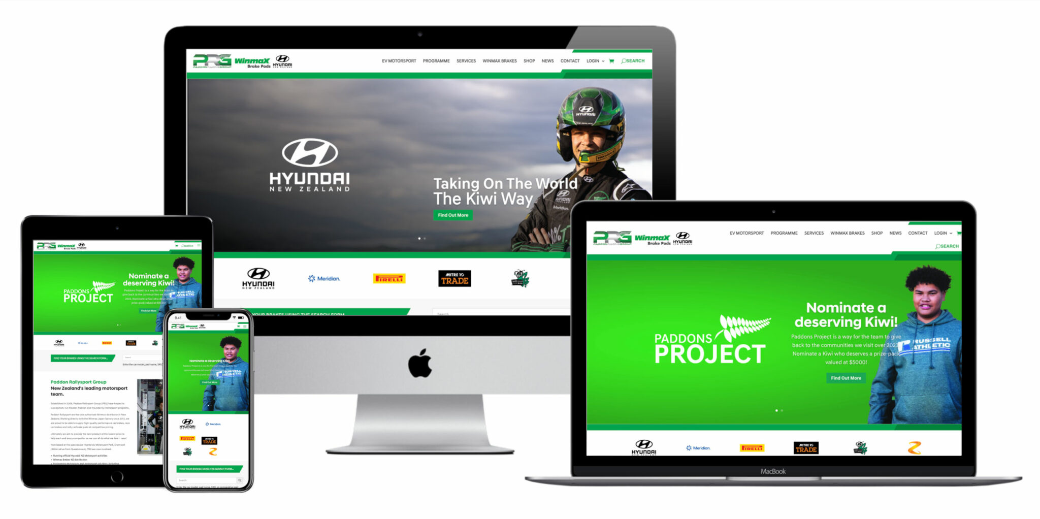 Paddon Rallysport website screenshot
