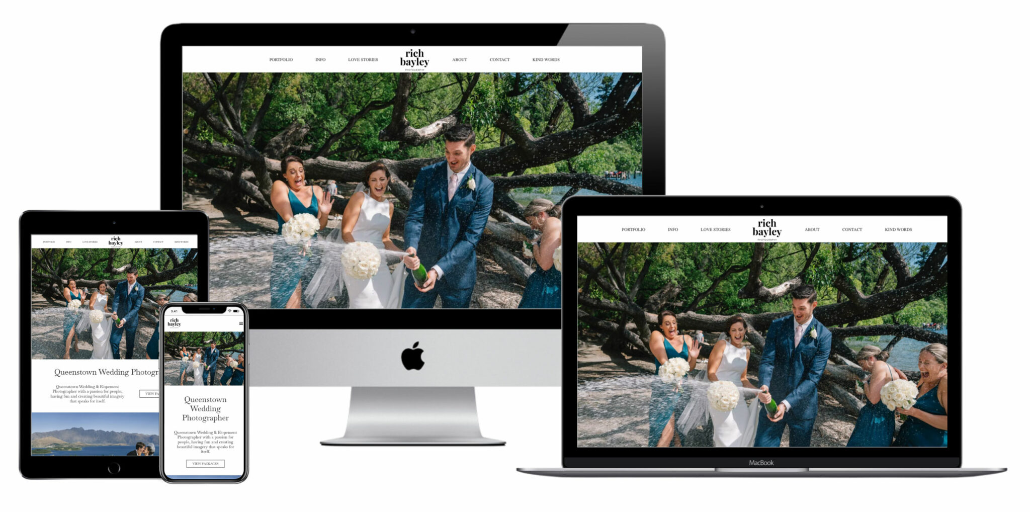 Rich Bayley Photography website screenshot