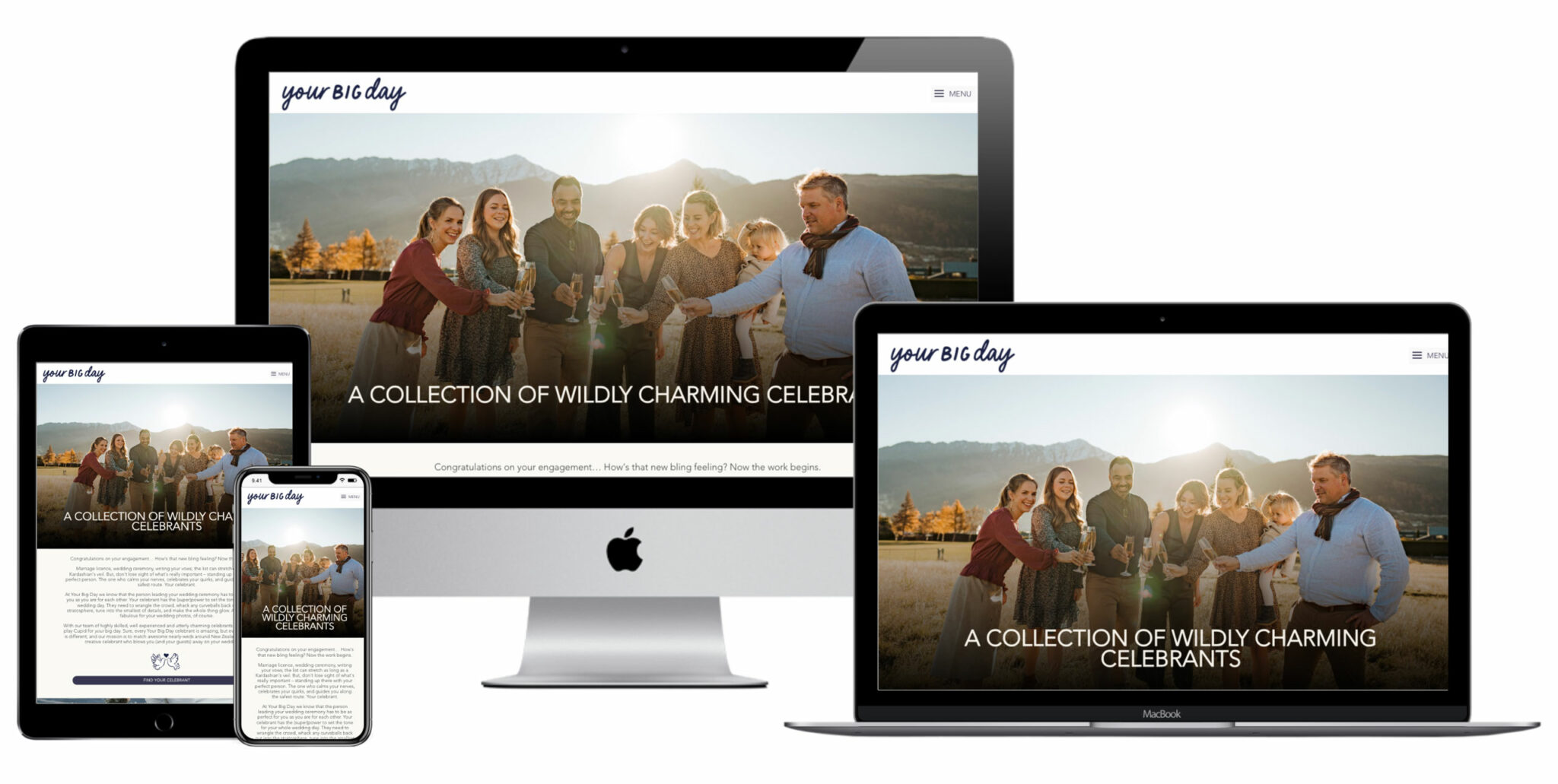 Your Big Day celebrant website screenshot